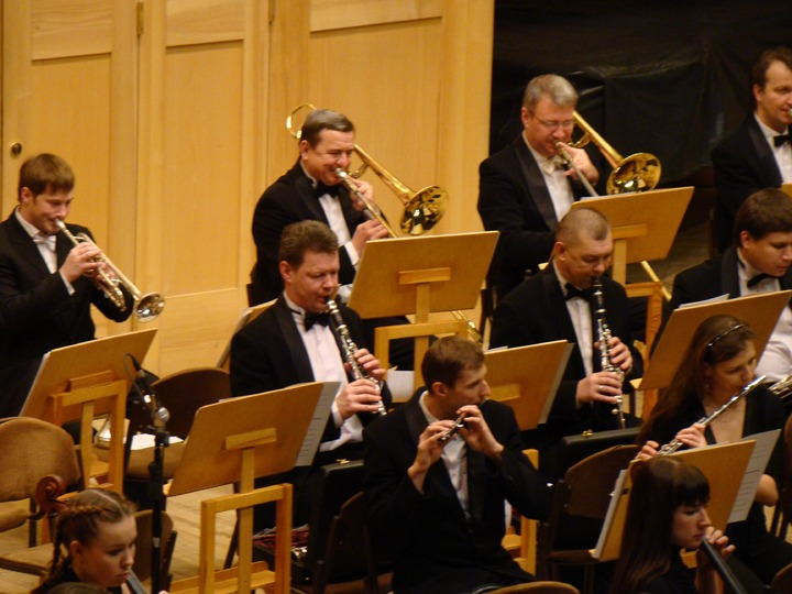 Instrumenos de viento en una orquesta sinfónica